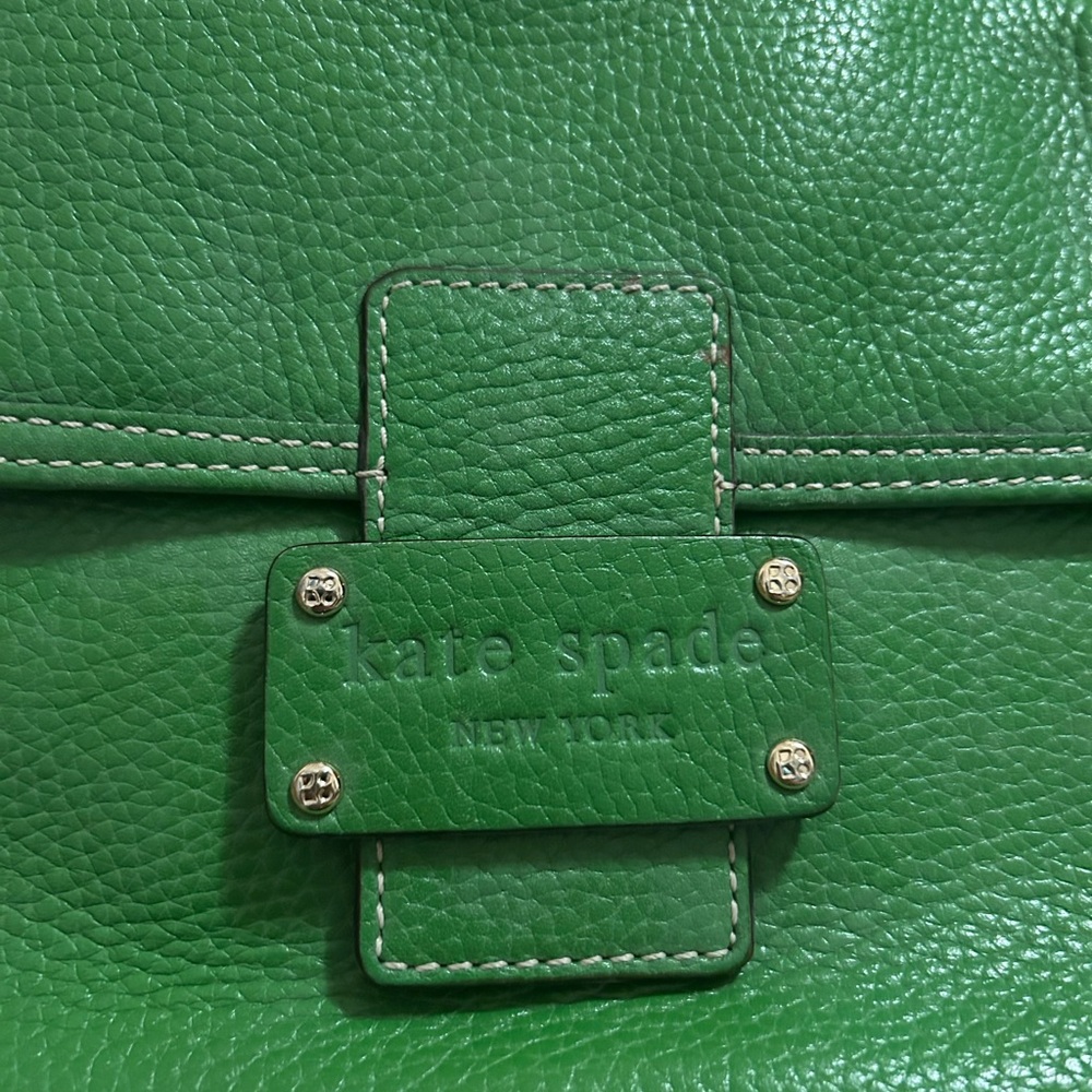 Kate Spade Lush Green Leather Shoulder Bag